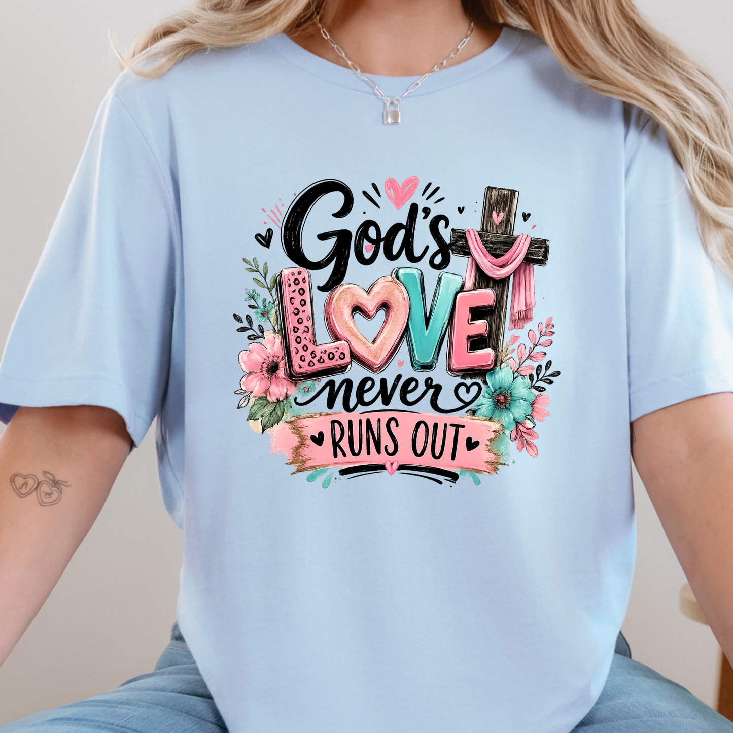 God's Love Never Runs Out Graphic Tee