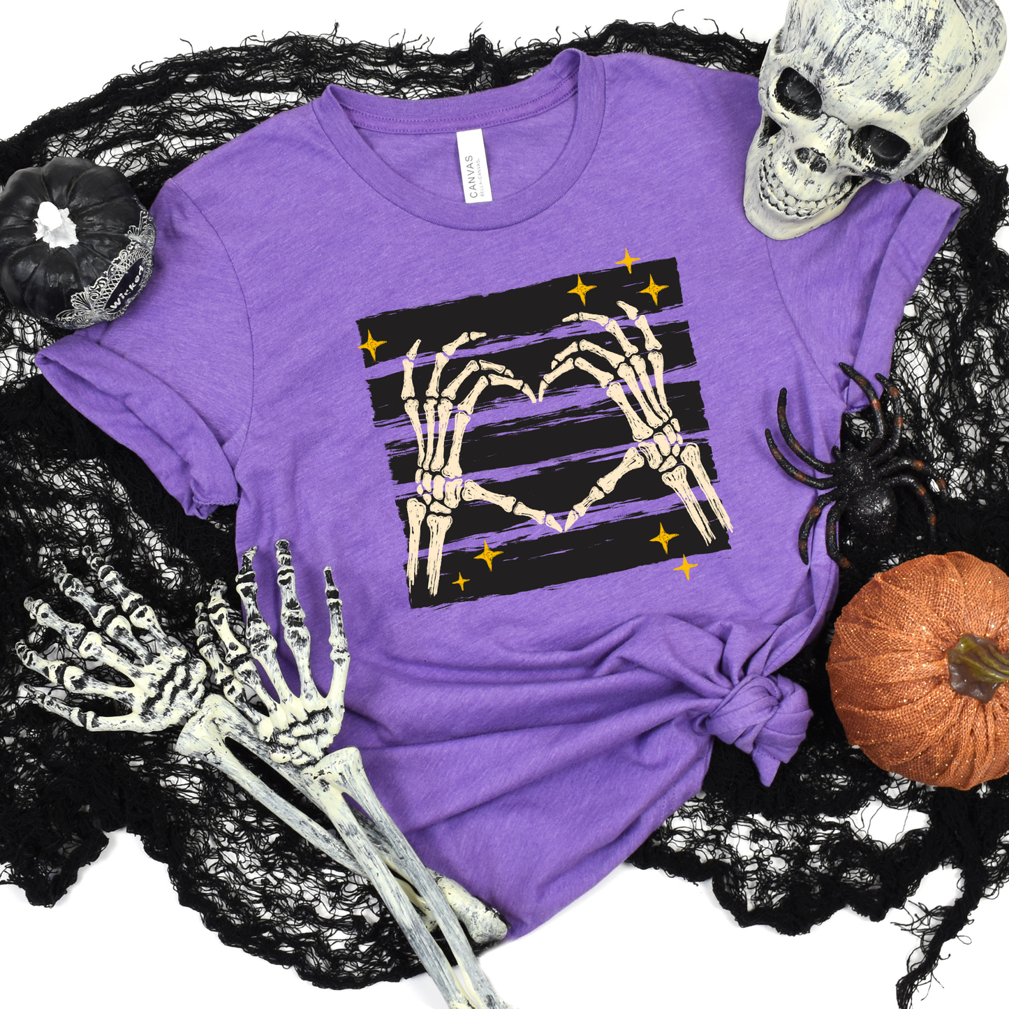 Halloween Skeleton Hands Graphic Tee