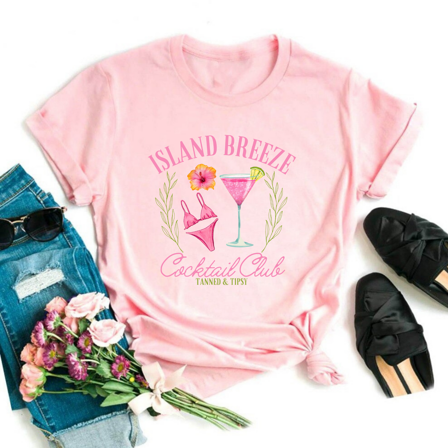 Island breeze Cocktail Club Graphic Tee