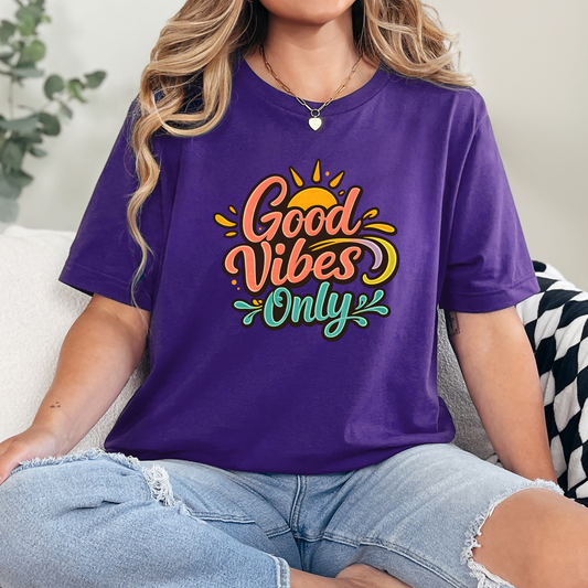 Good Vibes Only Bright Graphic Tee
