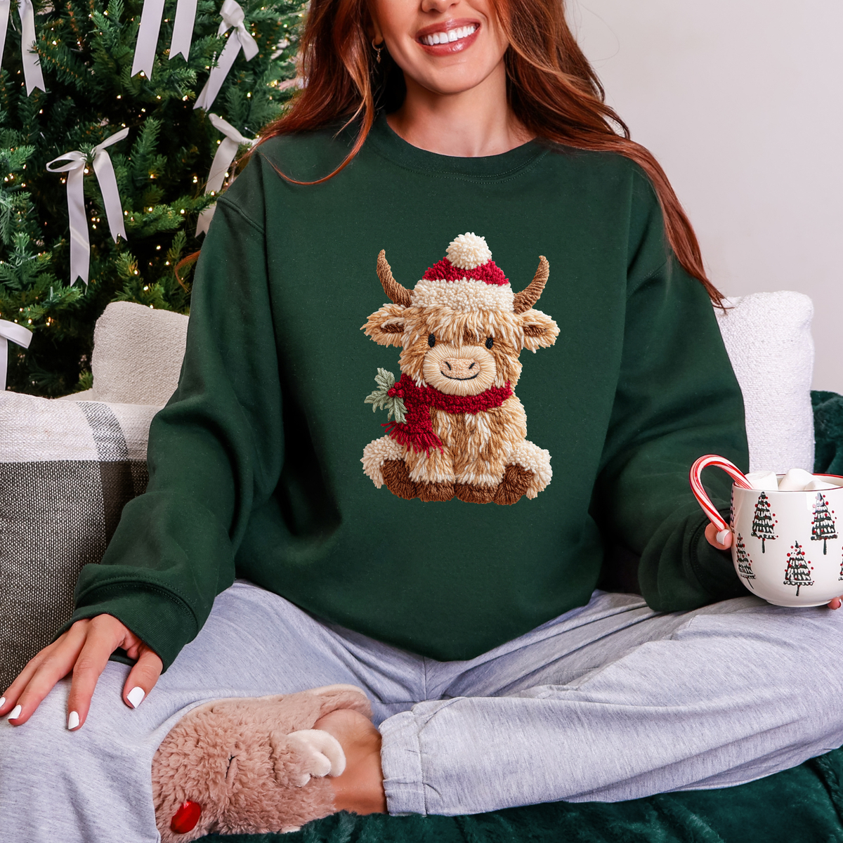 Yarn Highland Cow Sweatshirt