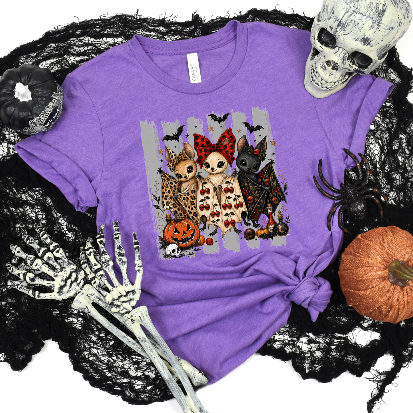 Cute Halloween Bats Graphic Tee