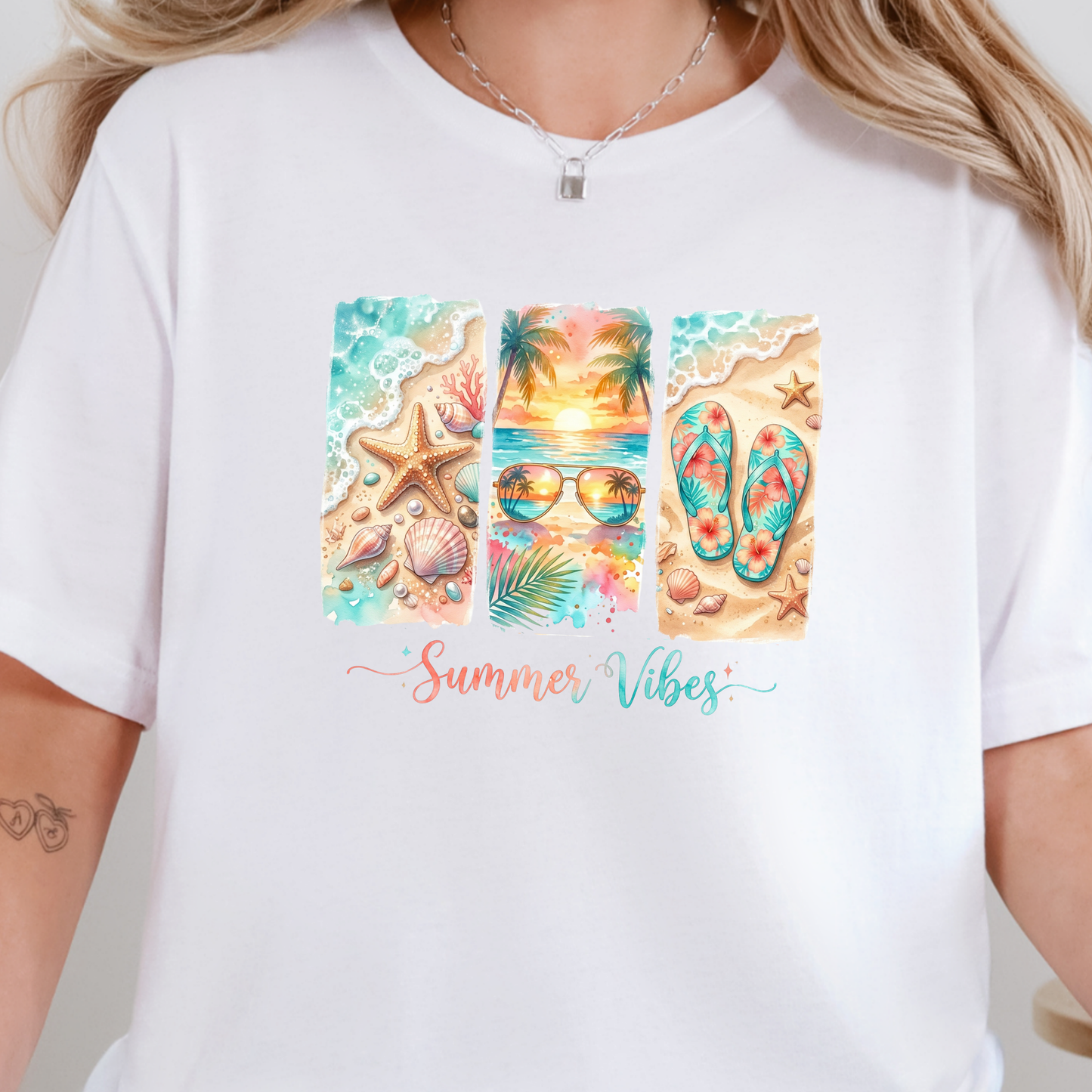 Summer Vibes Beach Graphic Tee