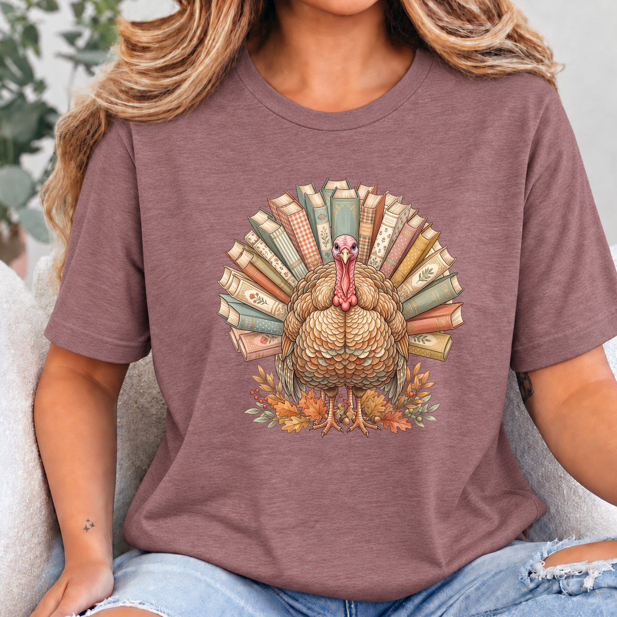 Turkey Book Lover Graphic Tee