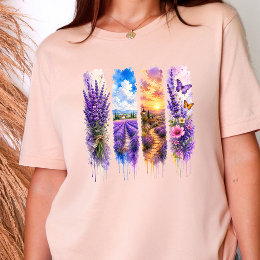 Watercolor Summer Purple Graphic Tee
