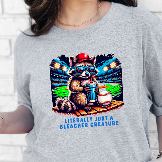 Raccoon Bleacher Creature Graphic Tee
