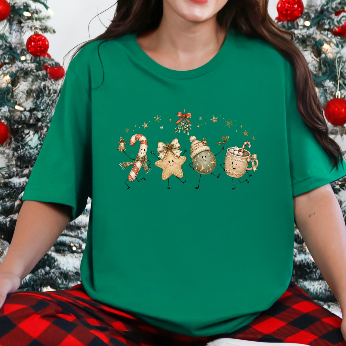 Christmas Treat Friends Graphic Tee