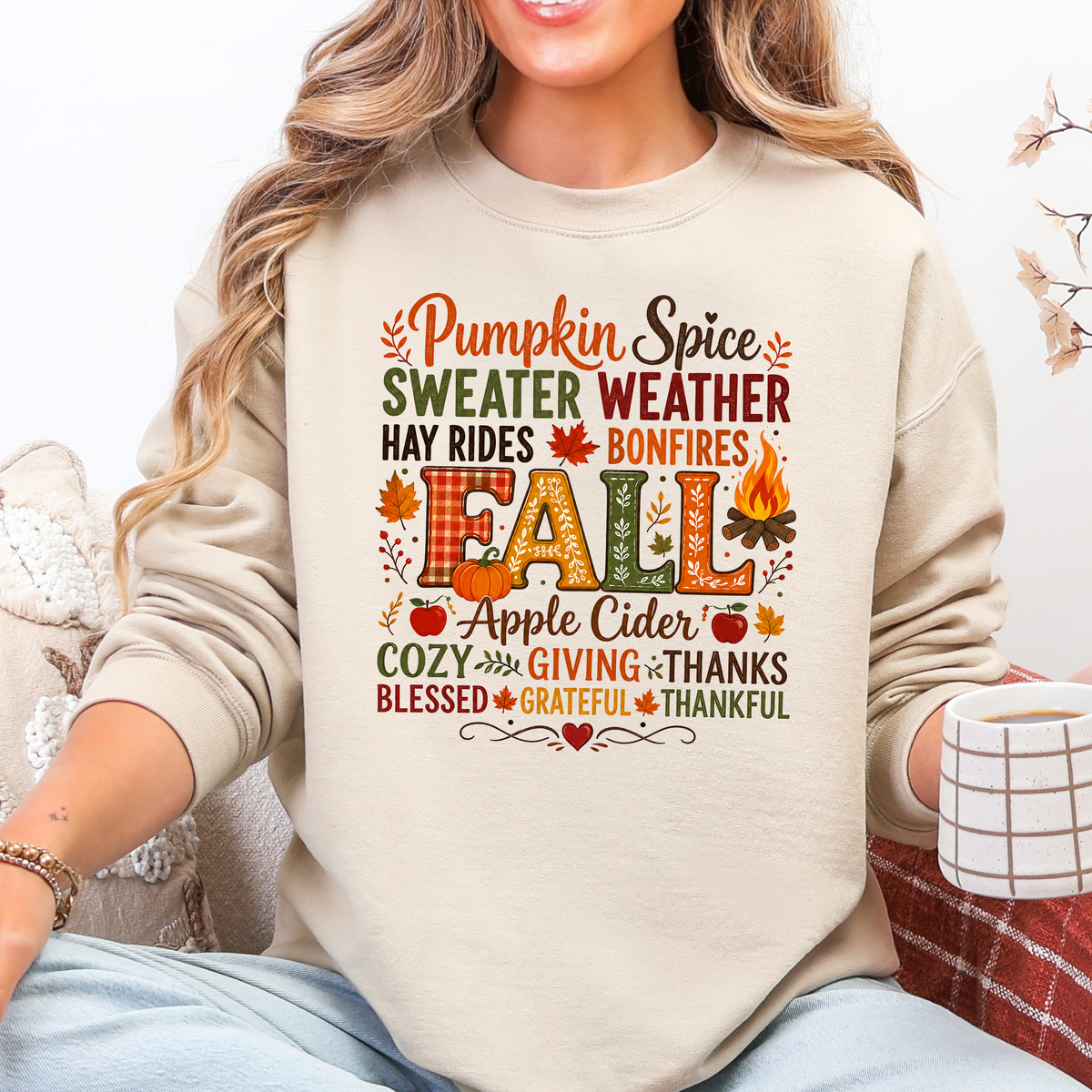 Pumpkin Spice Sweater Weather Graphic Sweatshirt