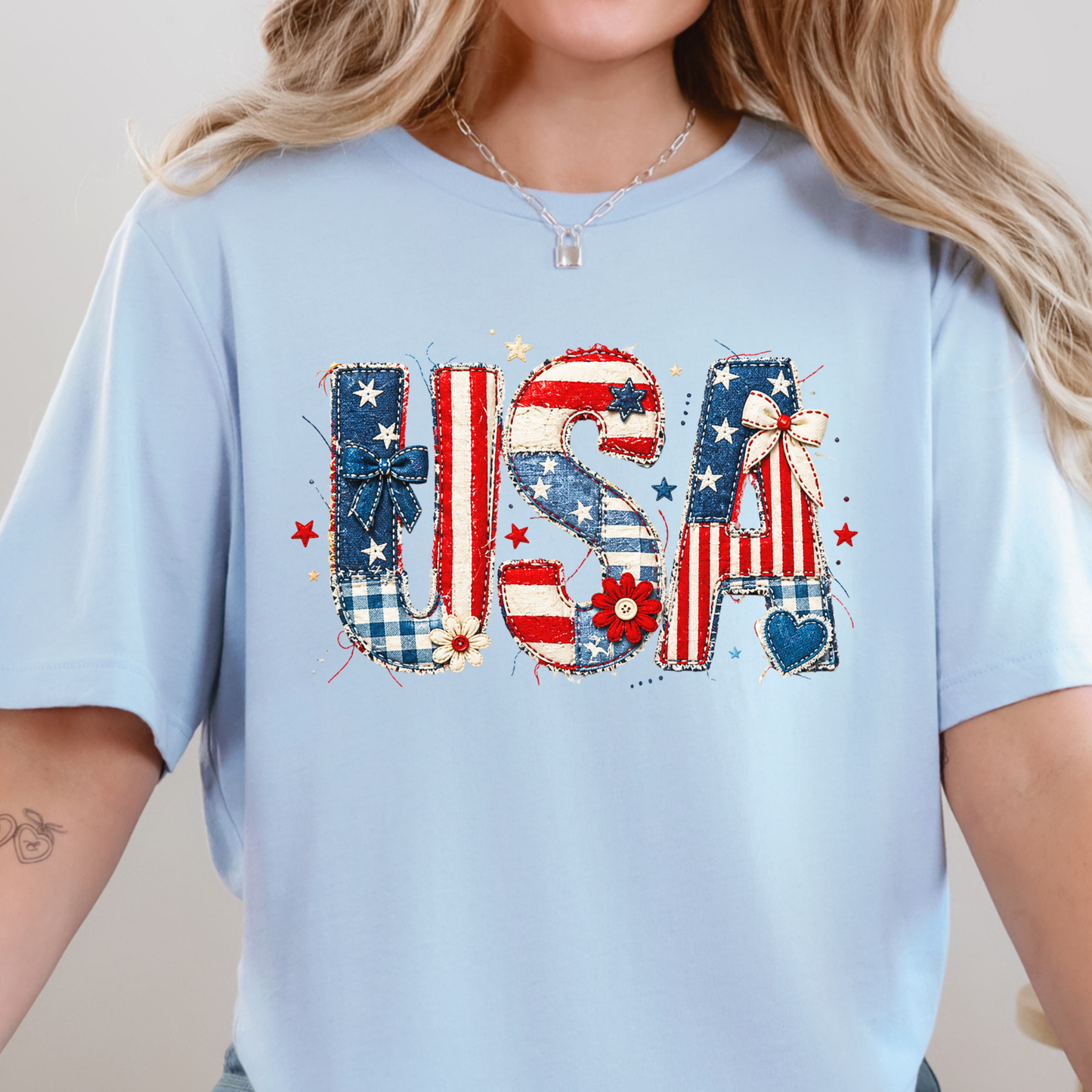 USA Patchwork Graphic Tee
