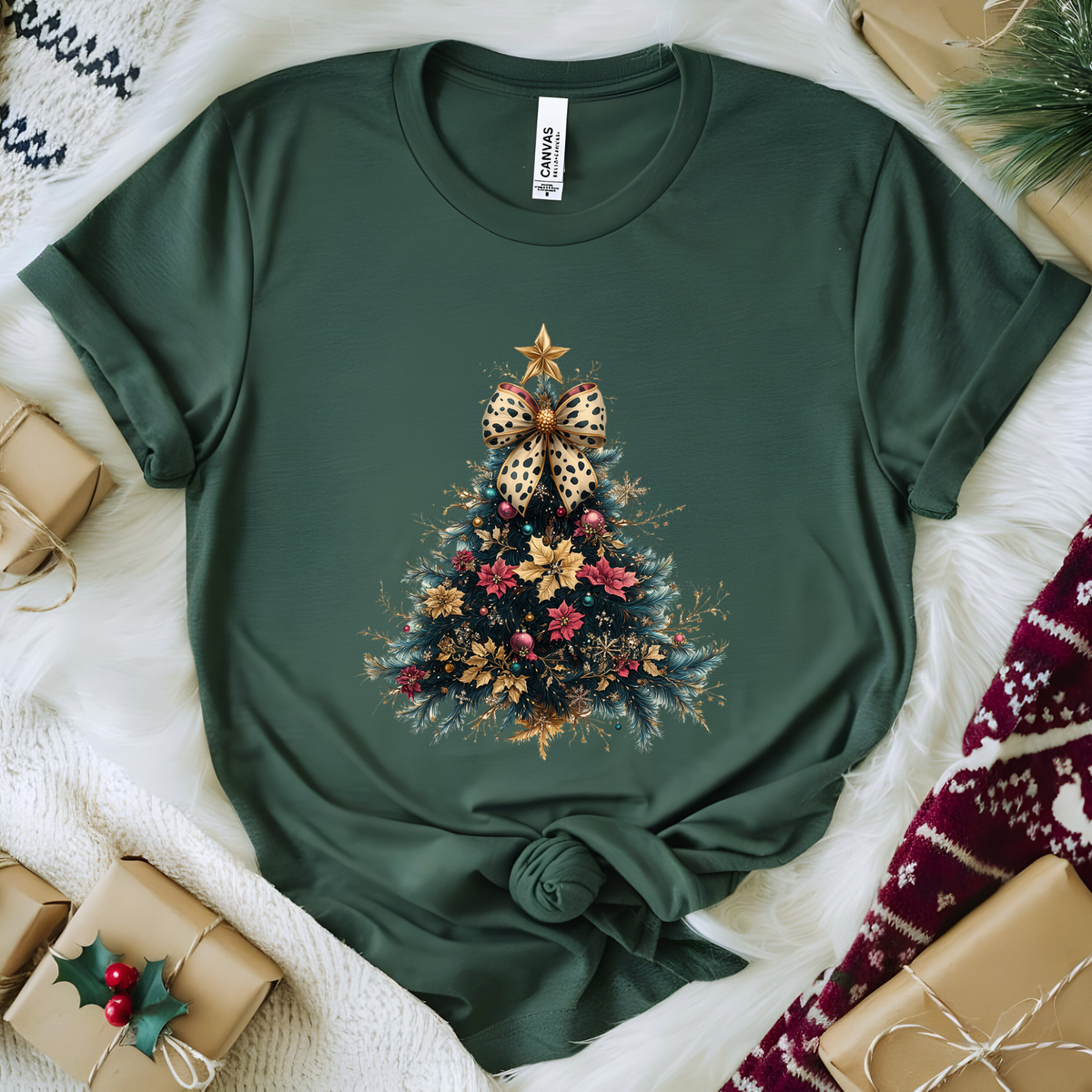 Glitter Christmas Tree Graphic Tee