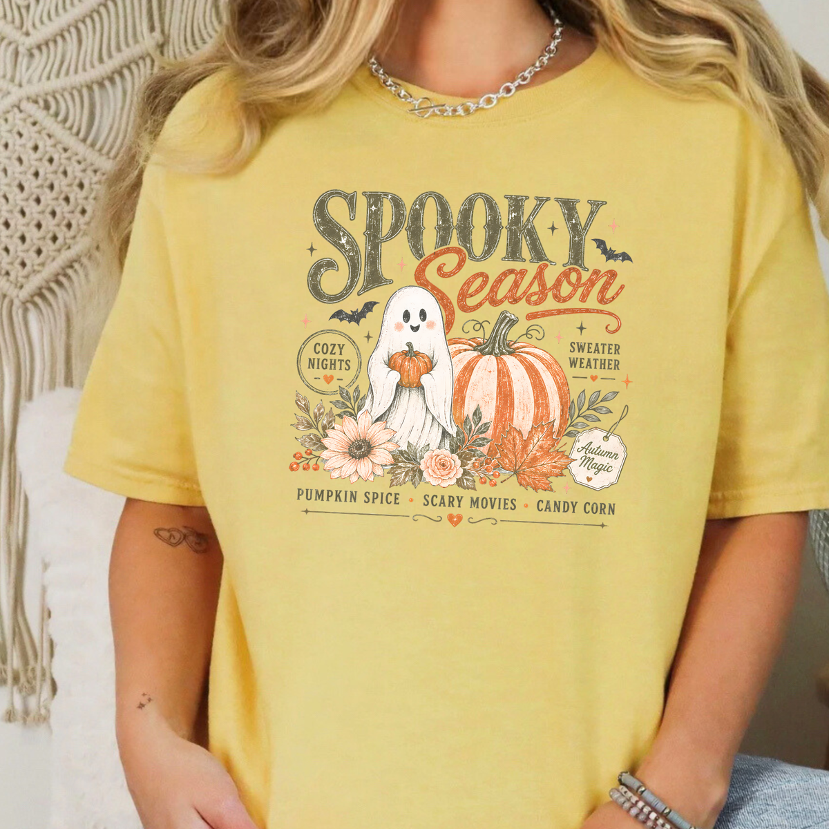 Retro Halloween Spooky Season Graphic Tee