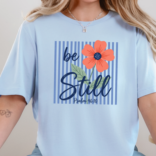 Be Still Stripes Graphic Tee
