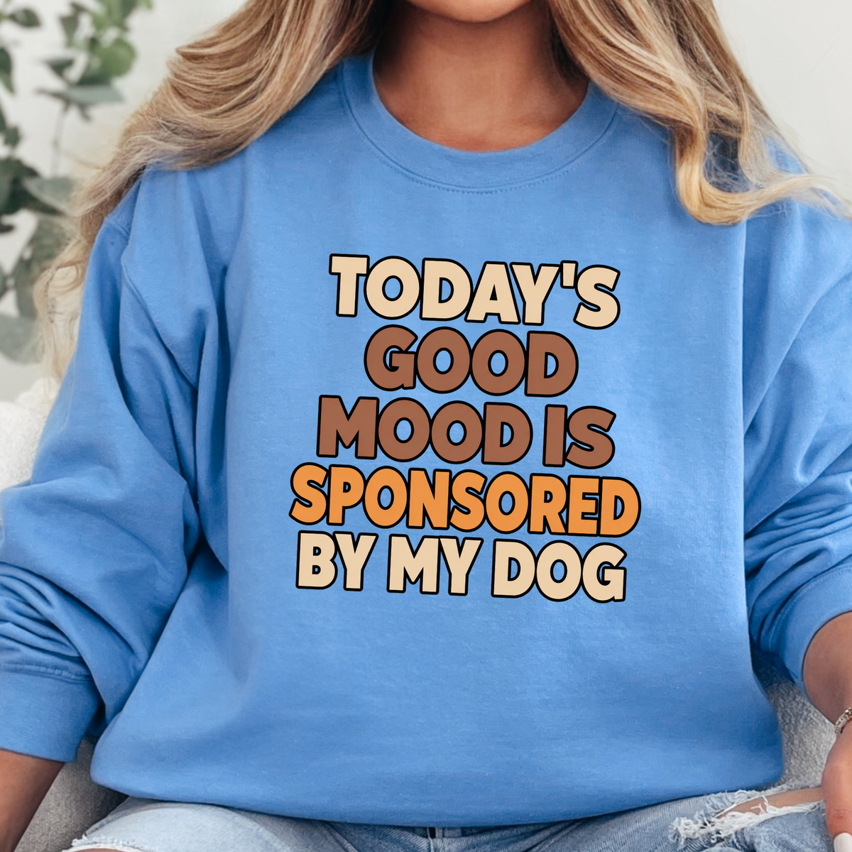 Sponsored By My Dog Graphic Sweatshirt