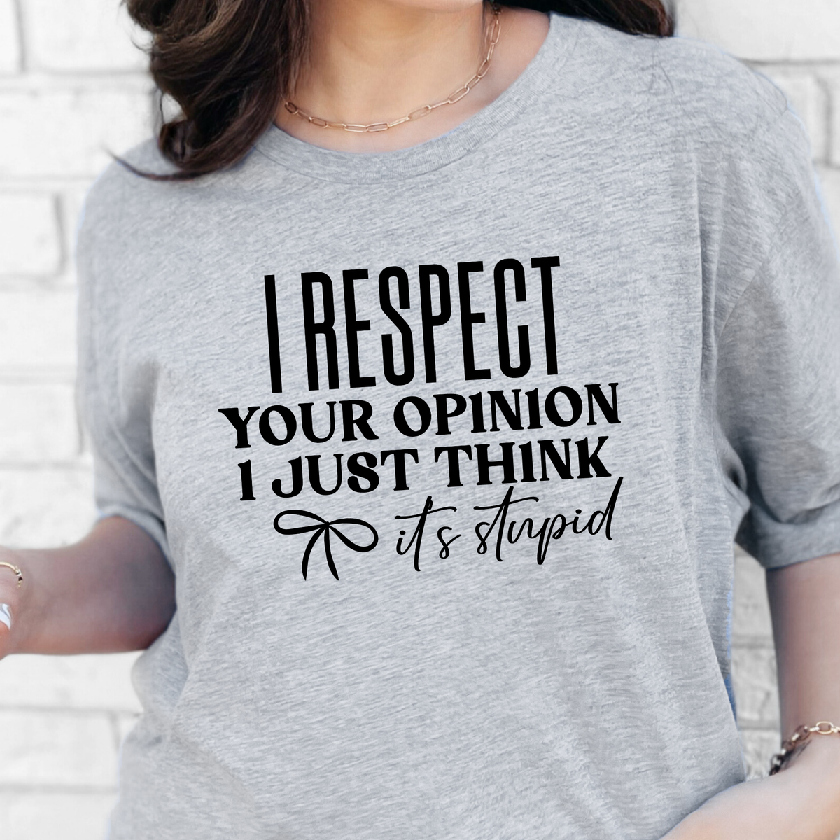 Respect Your Opinion Graphic Tee