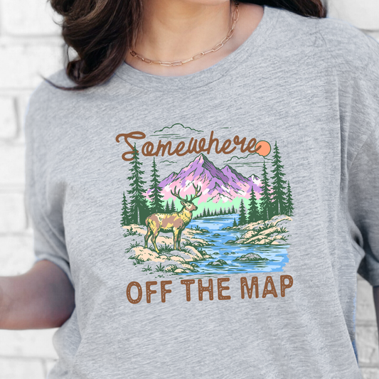 Somewhere Off The Map Graphic Tee