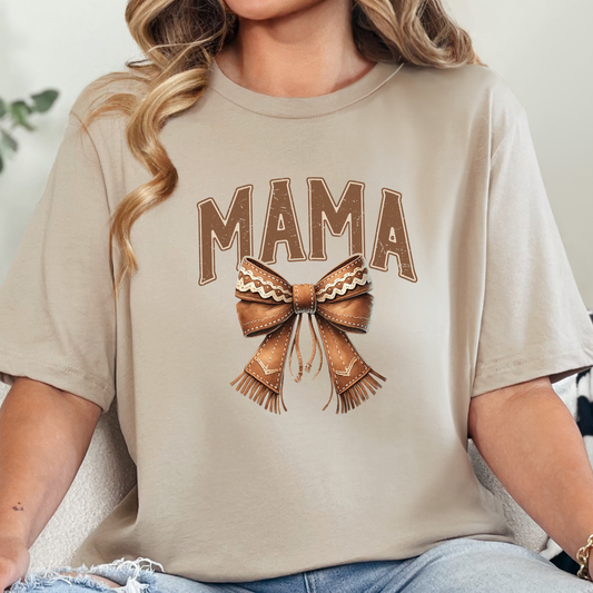Mama Western Bow Graphic Tee