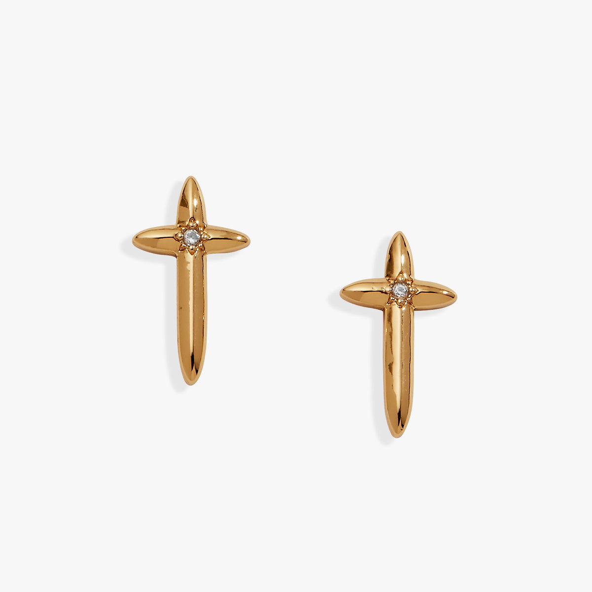 4:13 Cross Stud Earrings