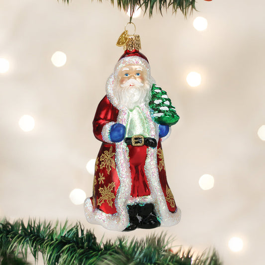 Glistening Golden Santa