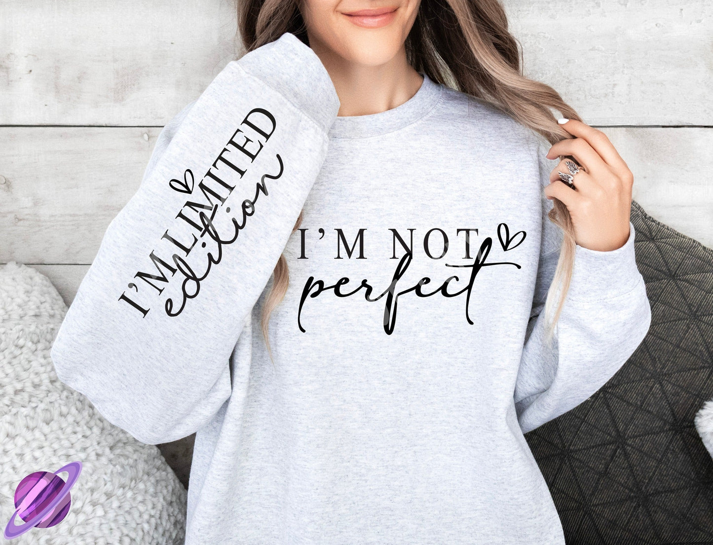 LIMITED EDITION W/ SLEEVE PRINT CREWNECK SWEATSHIRT