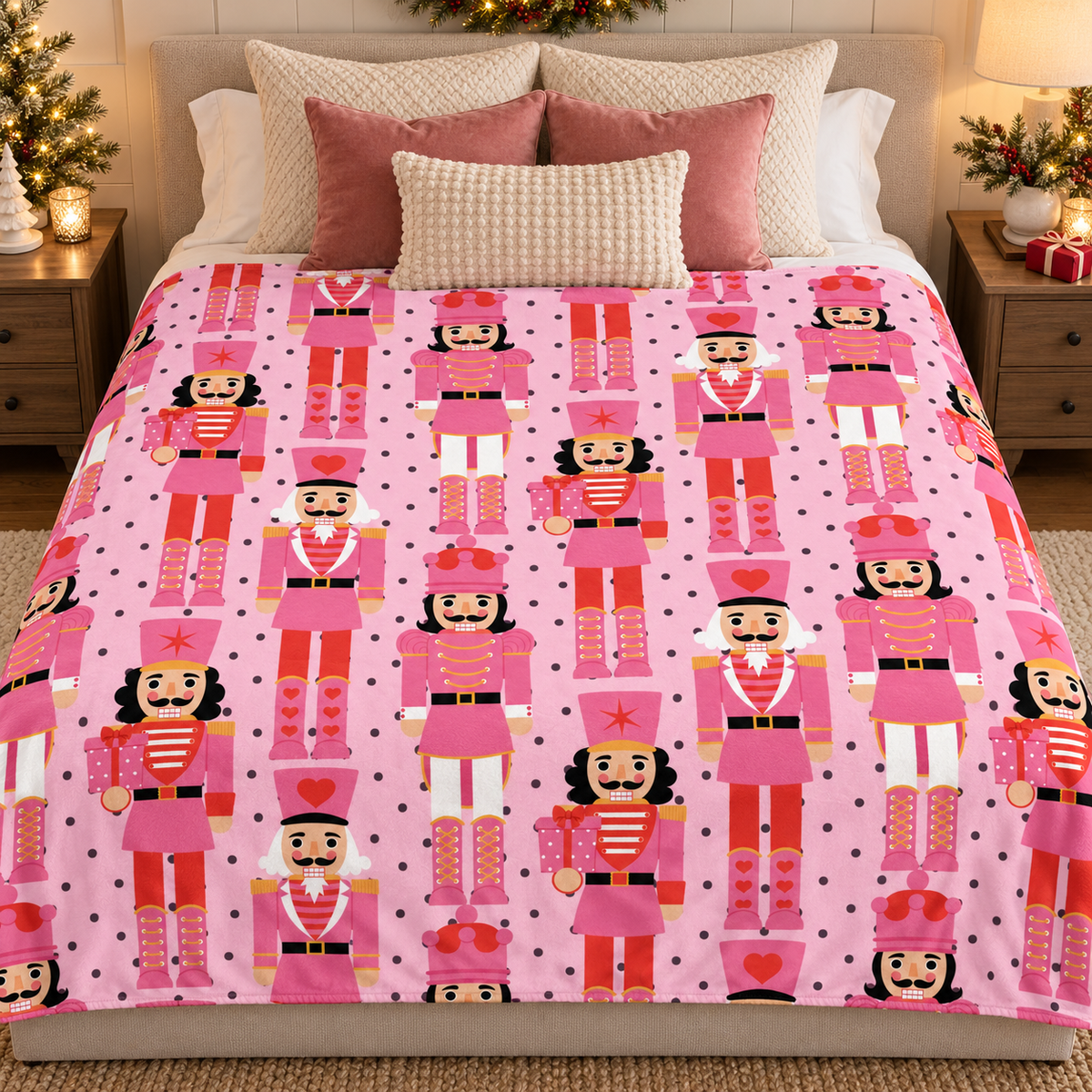 Pink Nutcracker 50x60 Blanket | PREORDER CLOSES 10/9, ETA LATE NOV.