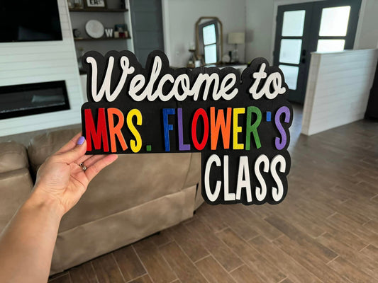 Personalized Teacher Sign (PREORDER - SHIPS IN 4-5 WEEKS)