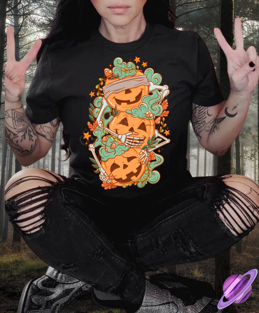 PASTEL PUMPKIN STACK TEE