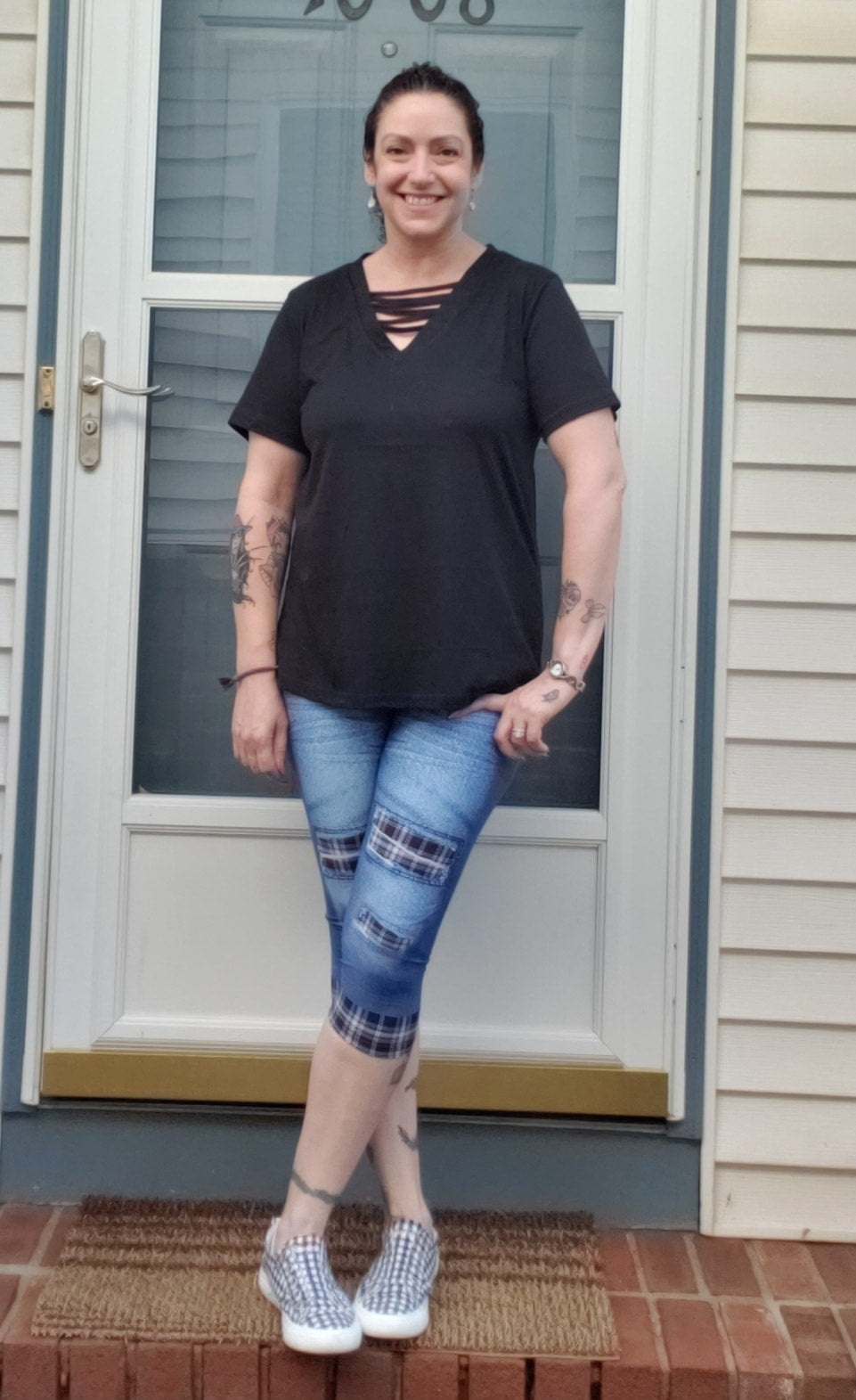 FLORAL BATS-FAUX JEAN LEGGING-PREORDER CLOSING 12/2 , ETA MID FEB.