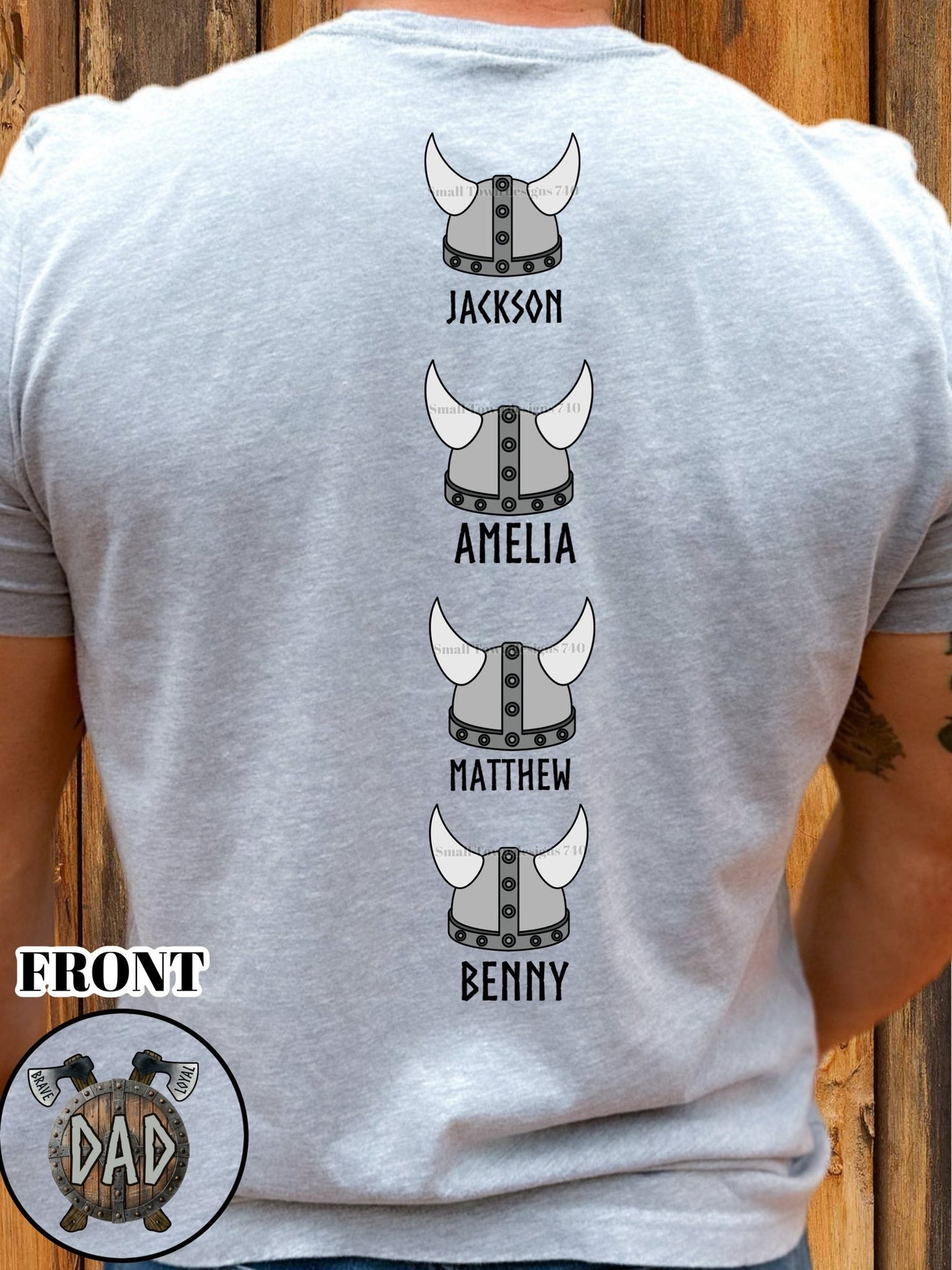 VIKING NAME COLLECTION DOUBLE SIDED TEE (MULTIPLE OPTIONS)