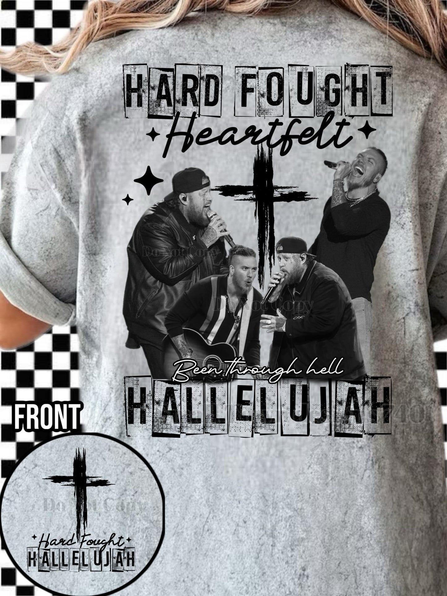 HARD FOUGHT- DOUBLE SIDED TEE