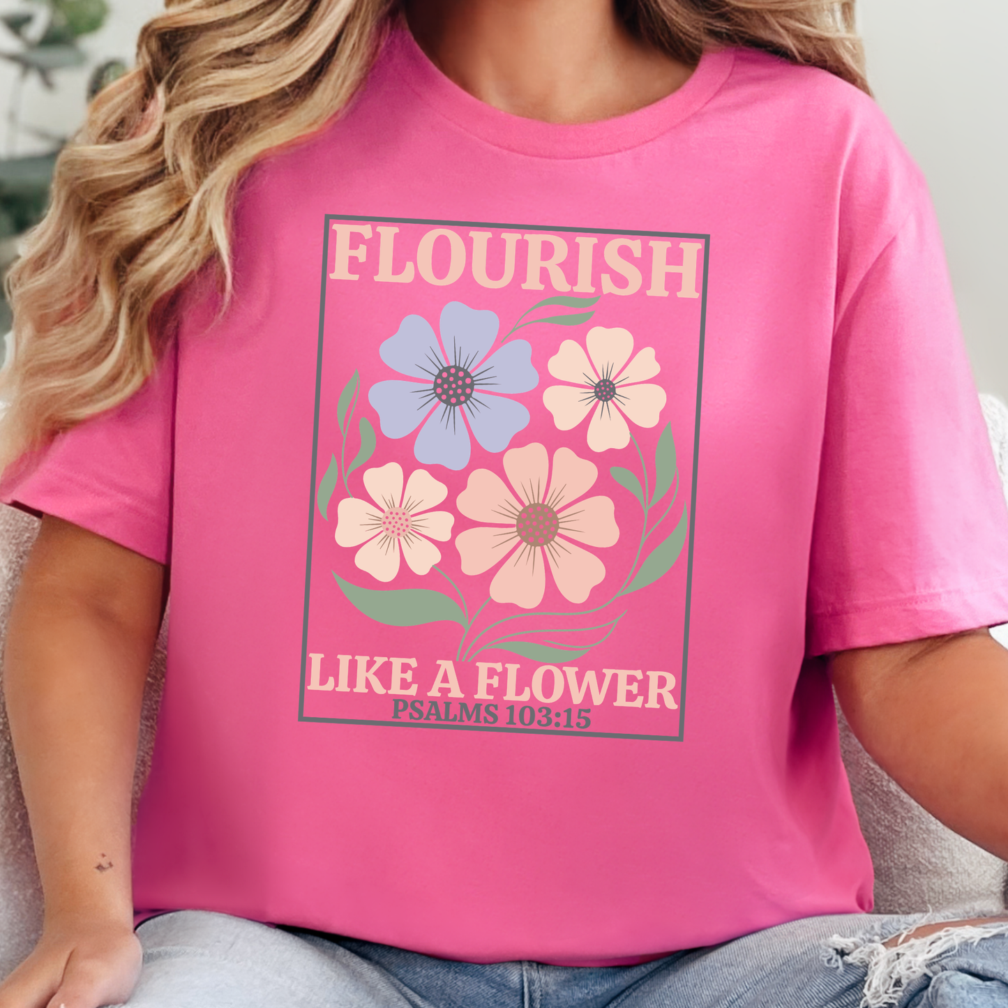 Flourish Like a Flower Graphic Tee