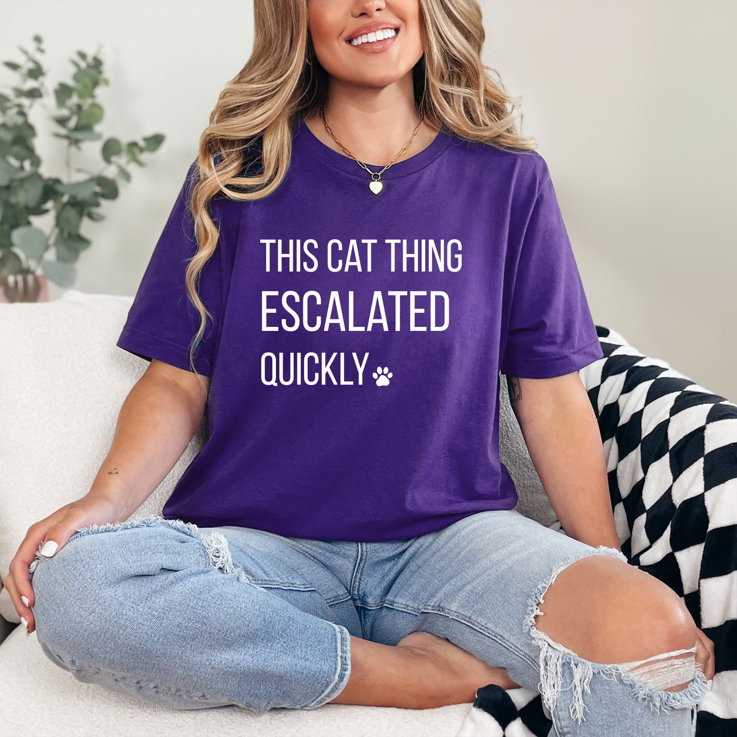 This Cat Thing Escalated Quickly Graphic Tee