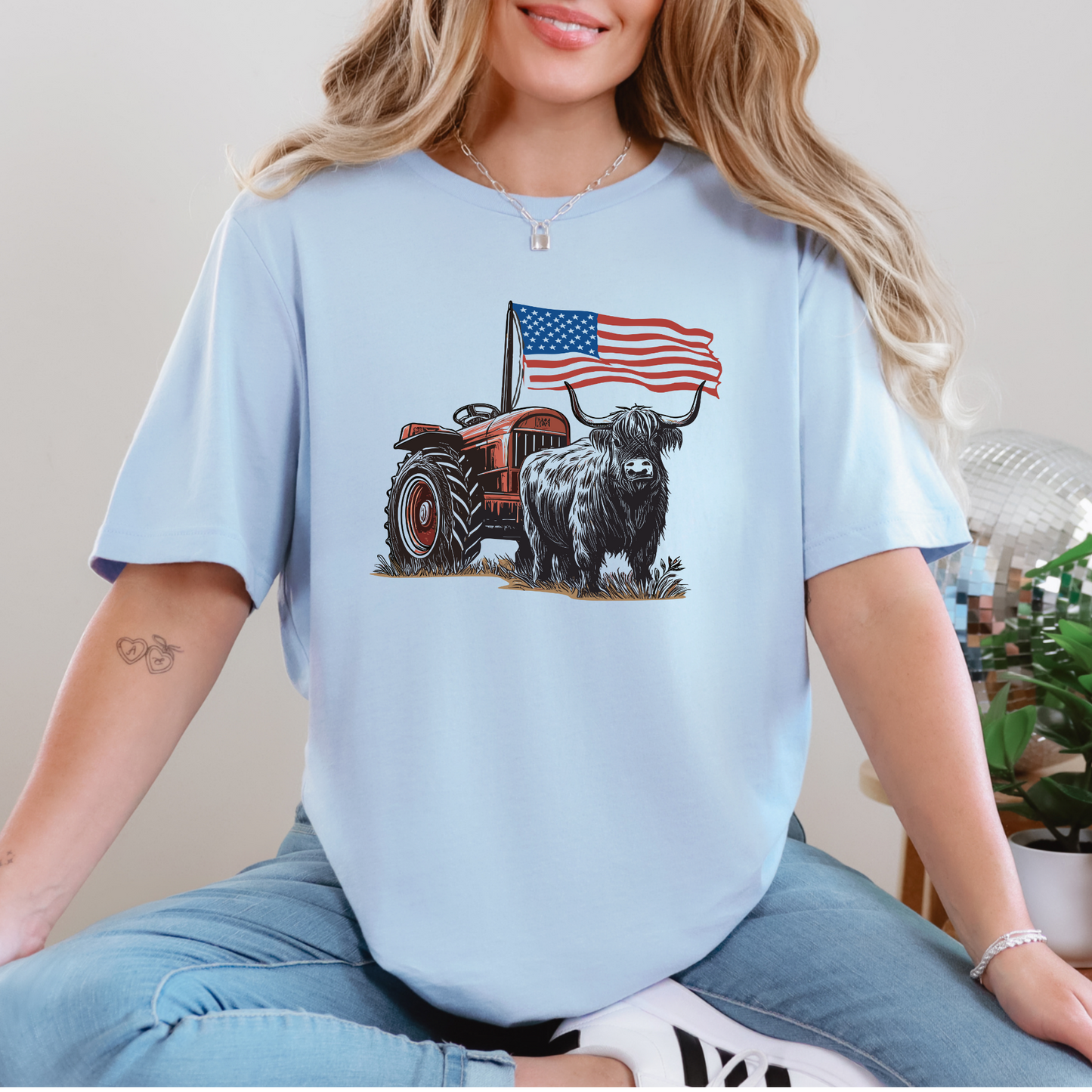 Western Highland  Cow Graphic Tee
