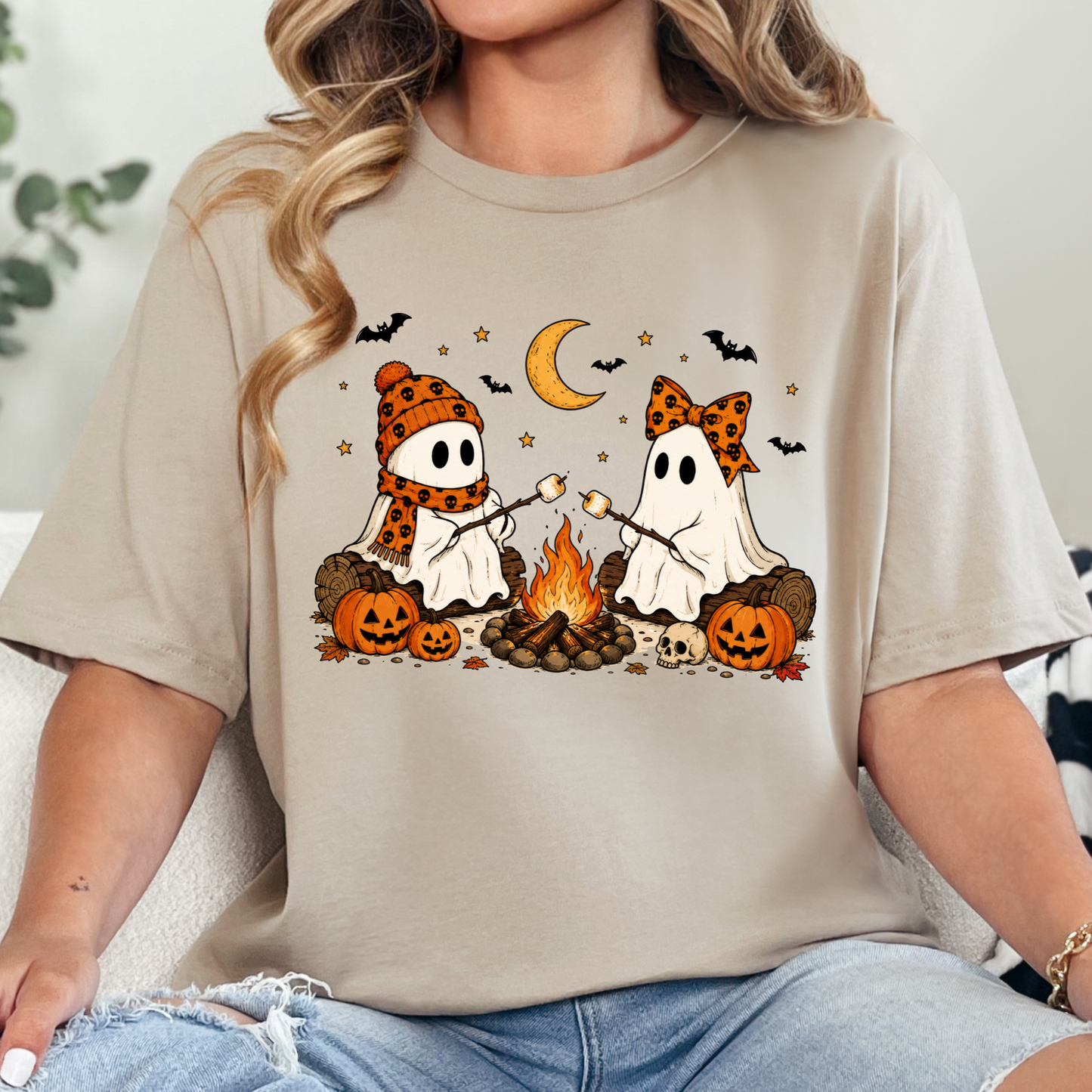 Camping Ghosts Graphic Tee