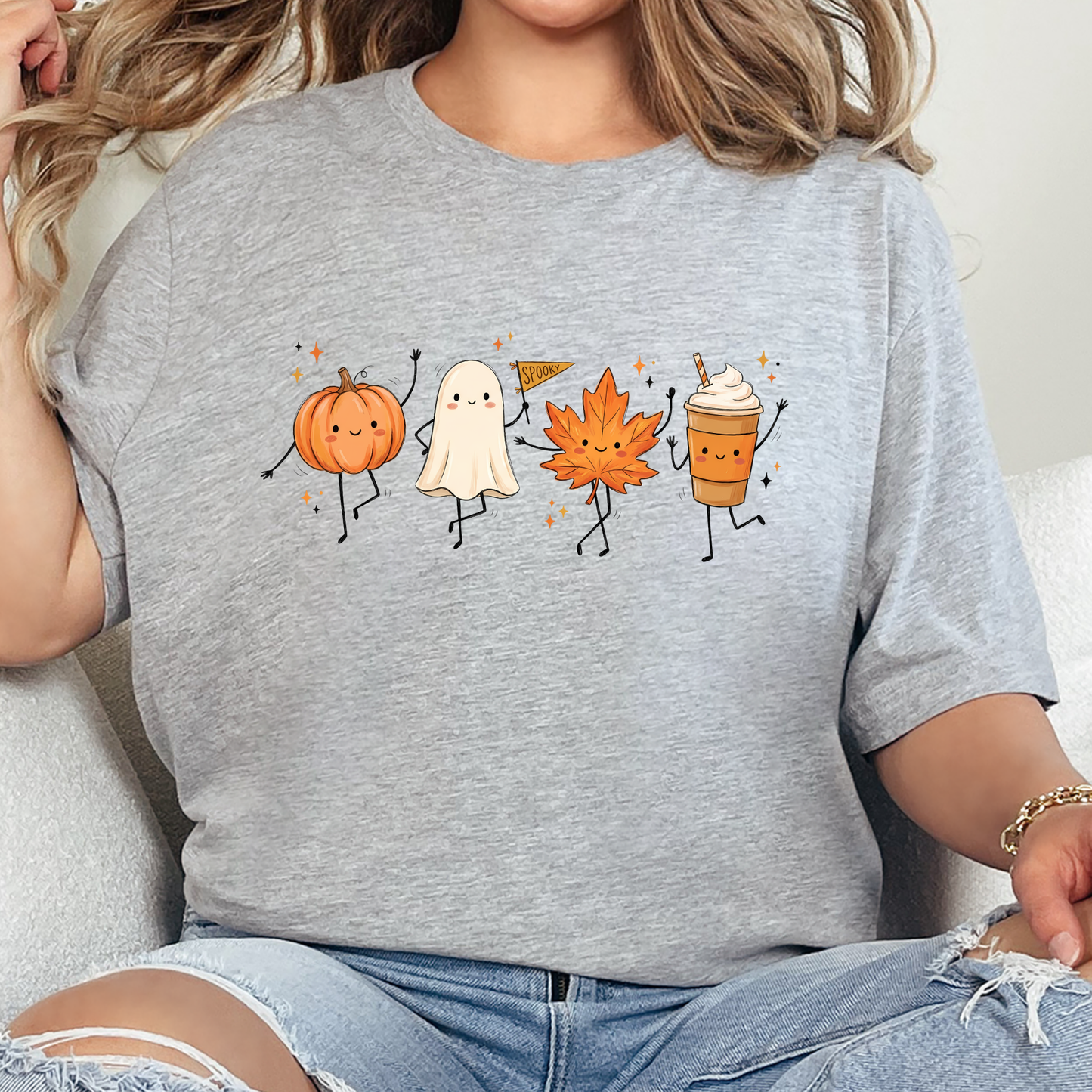Dancing Fall Friends Graphic Tee