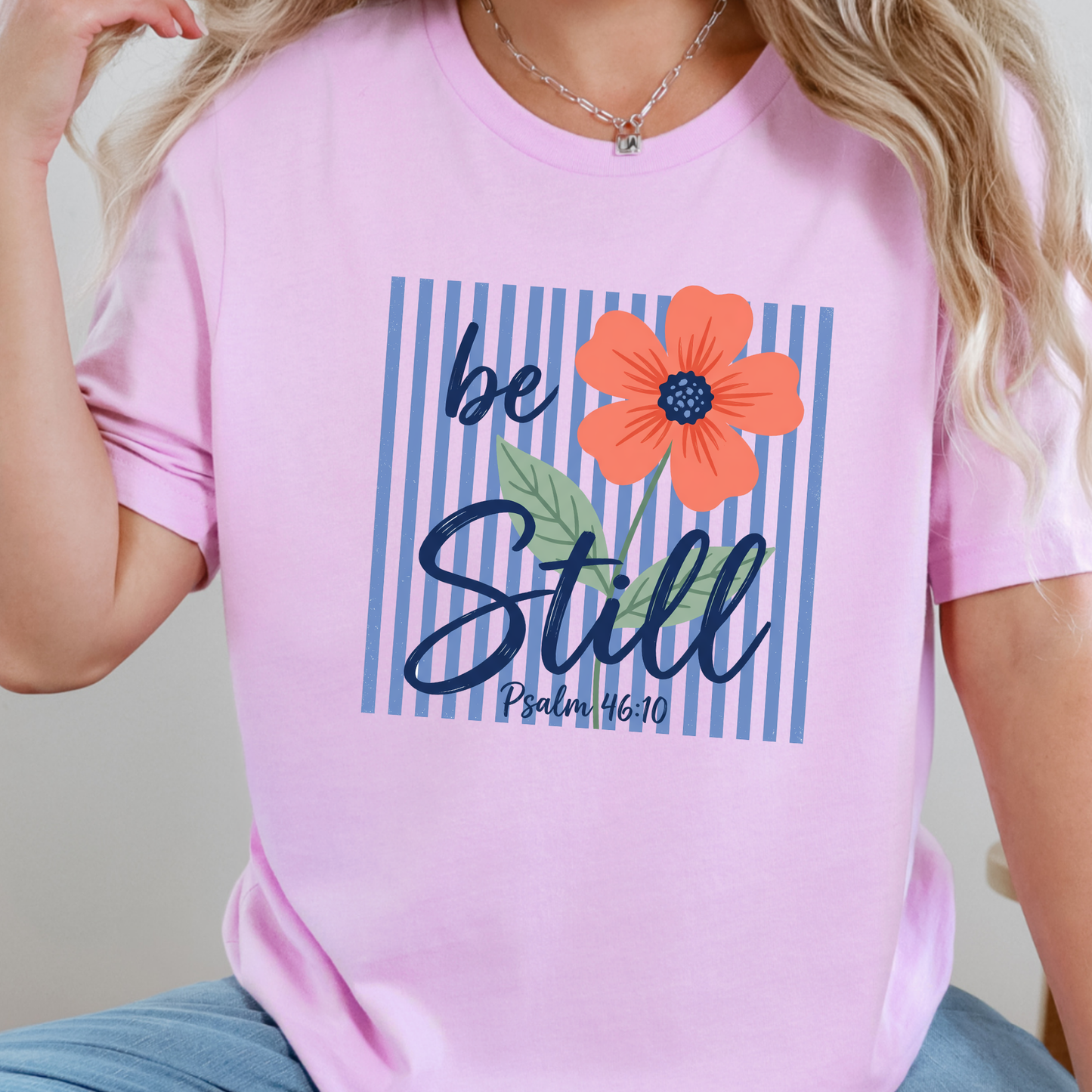 Be Still Stripes Graphic Tee