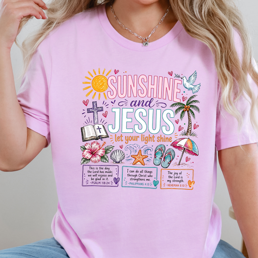 Sunshine and Jesus Graphic Tee