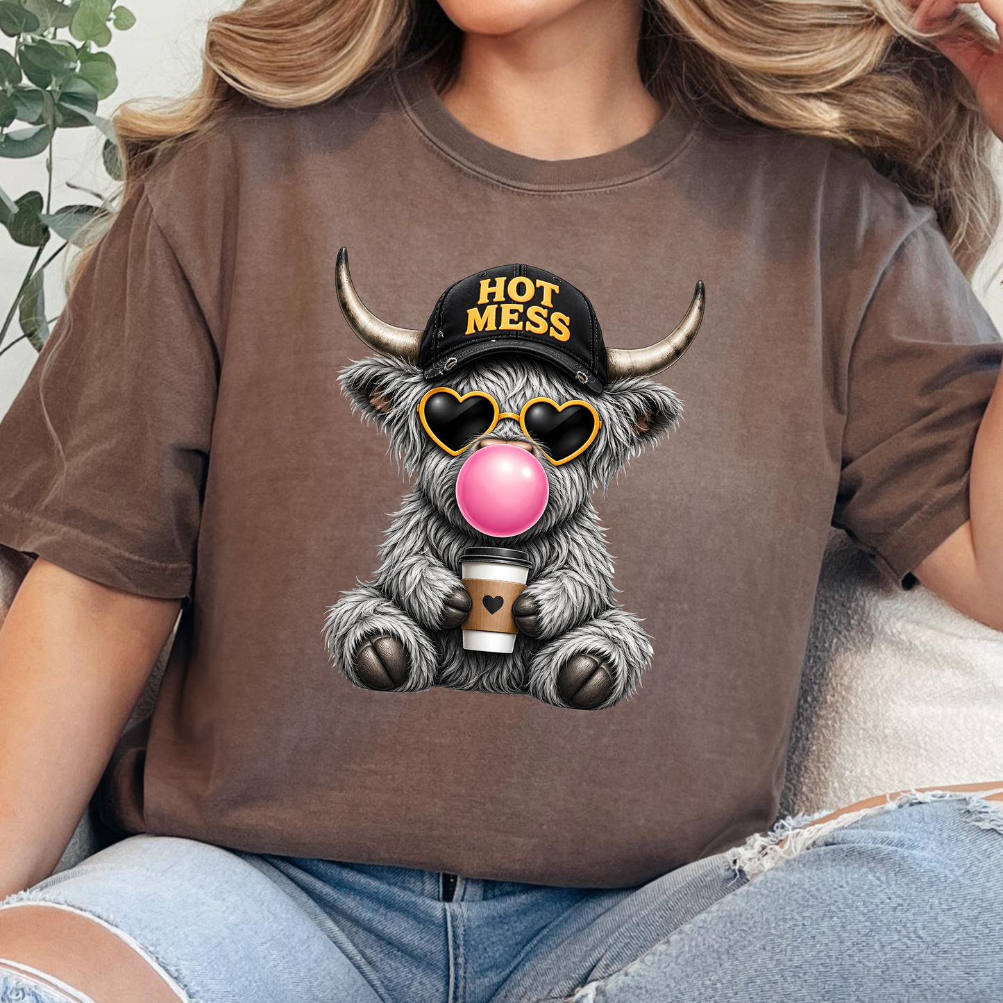 Hot Mess Cow Graphic Tee