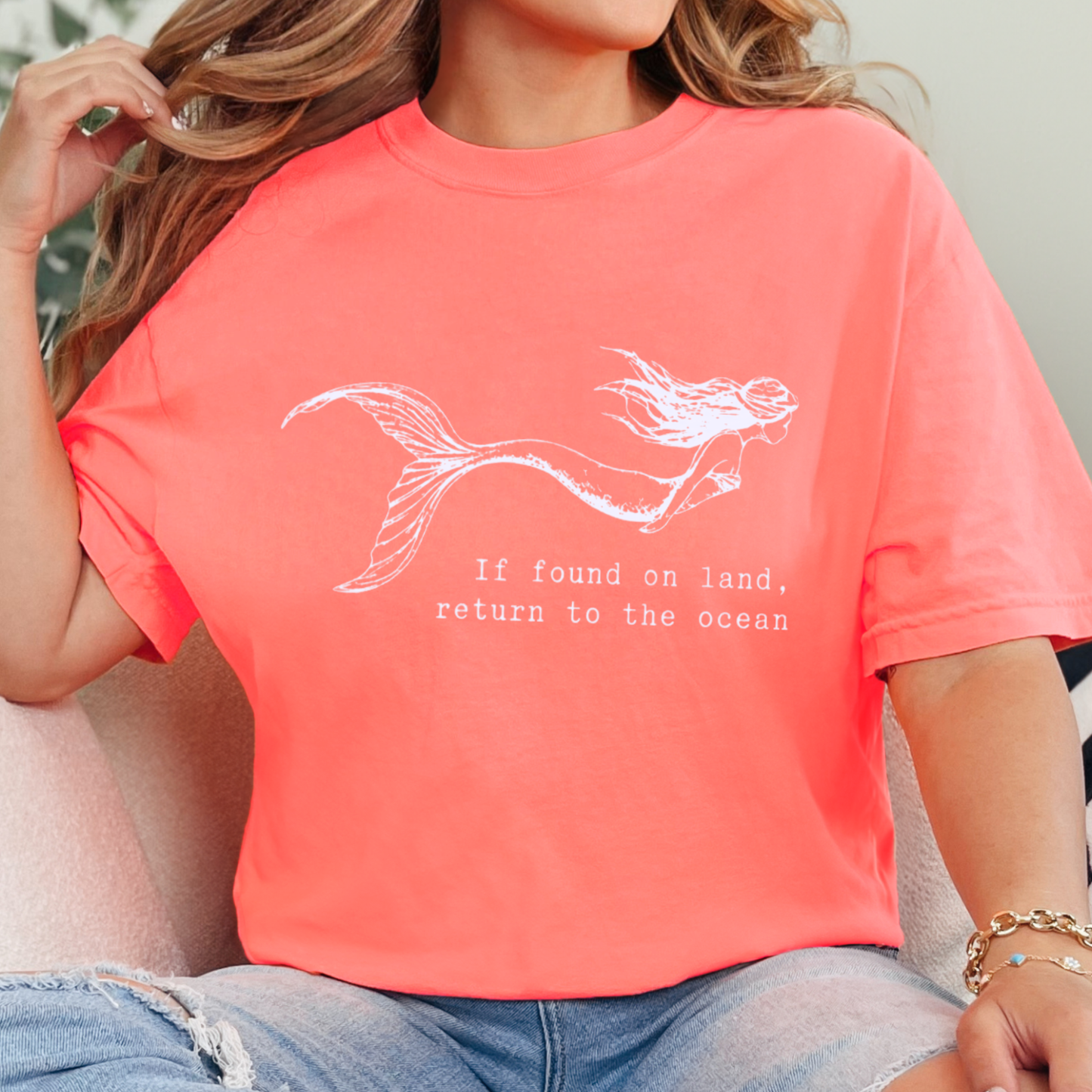 Mermaid Return to Ocean Graphic Tee