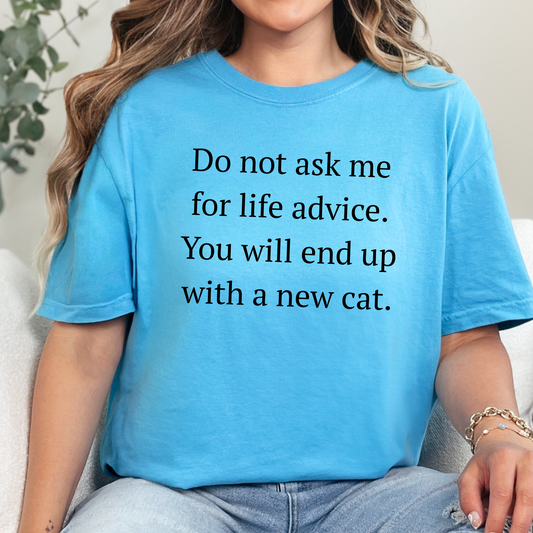 Life Advice, New Cat Graphic Tee