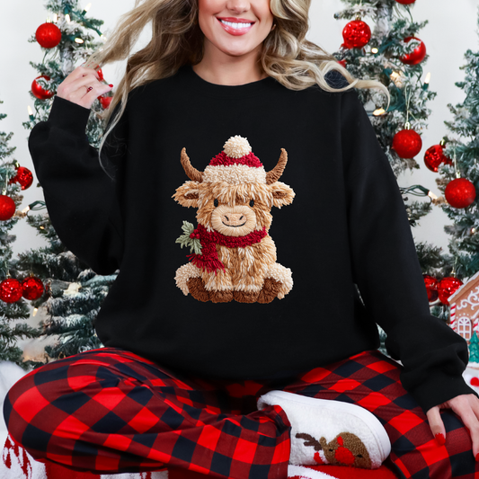 Yarn Highland Cow Sweatshirt