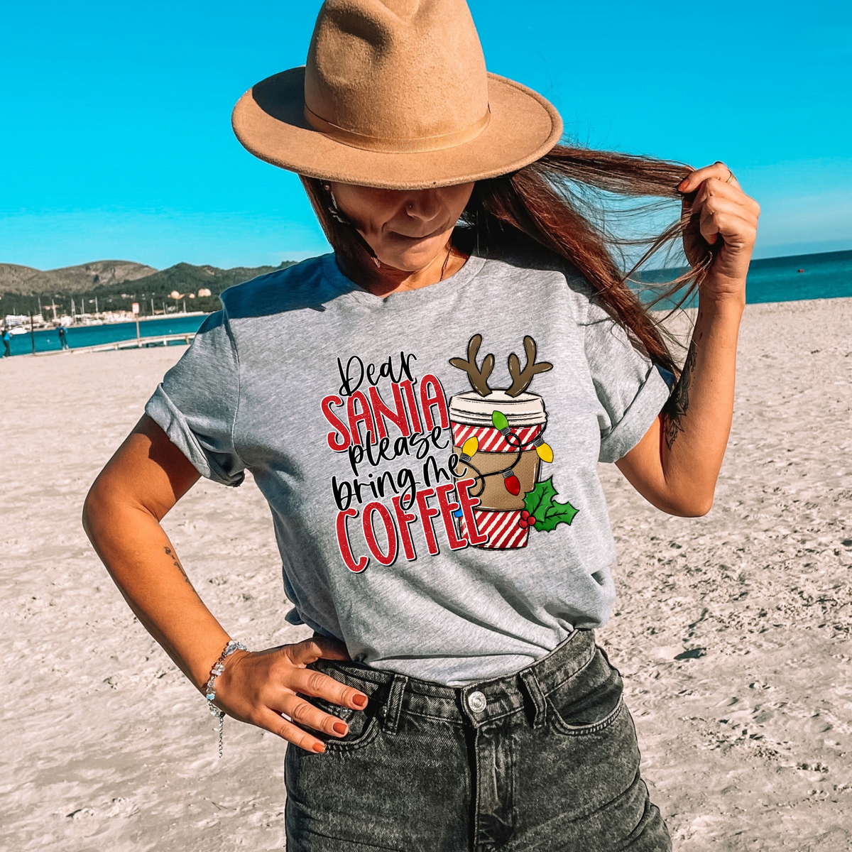 Santa please bring coffee Graphic Tee