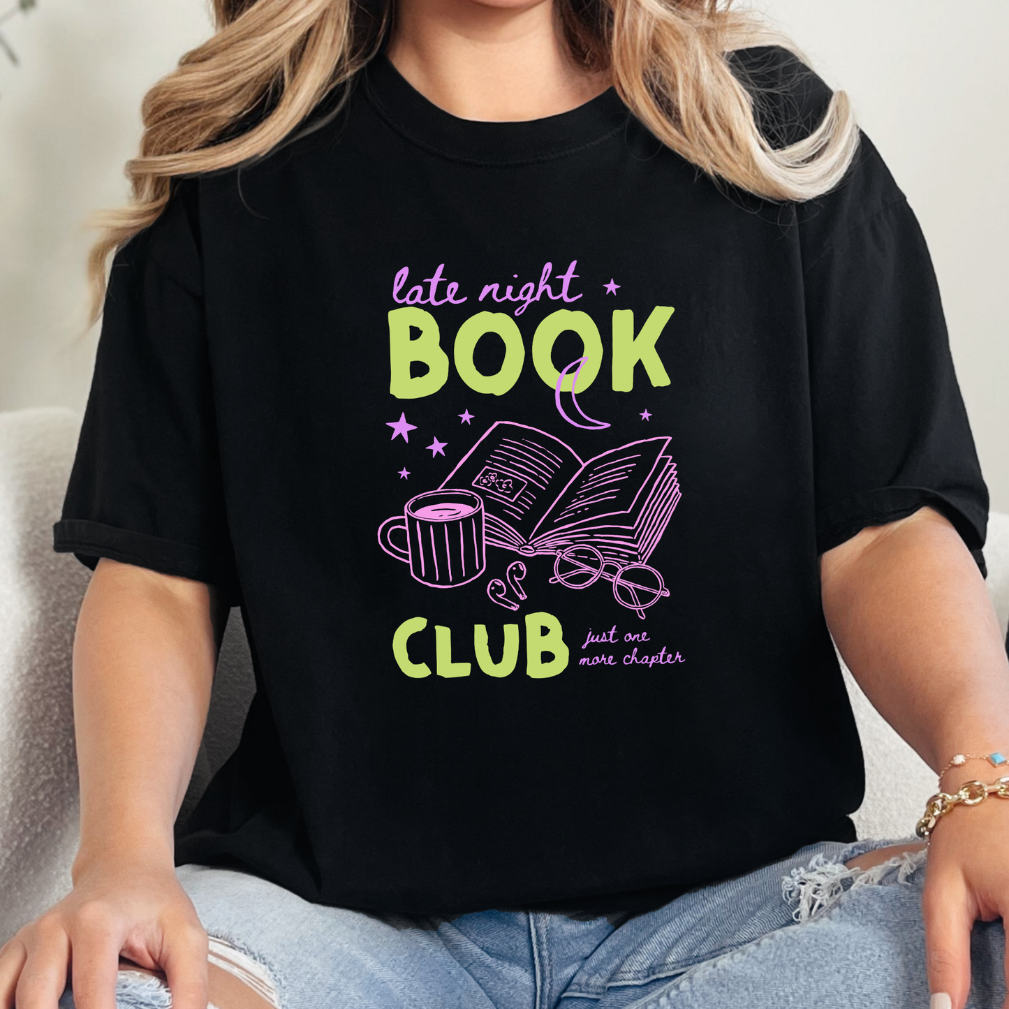 Late Night Book Club Graphic Tee