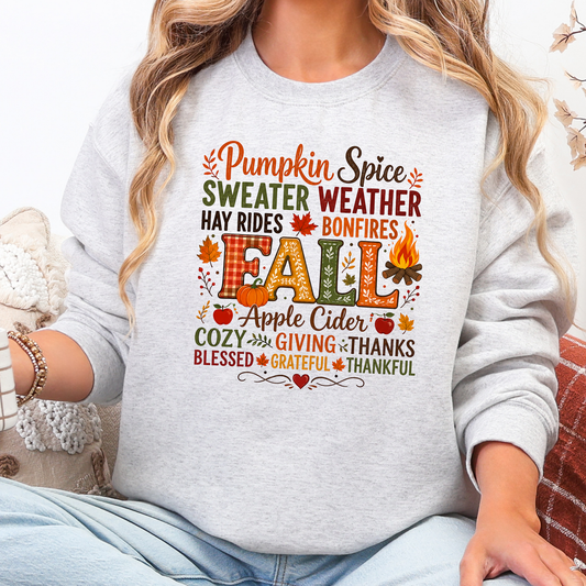 Pumpkin Spice Sweater Weather Graphic Sweatshirt
