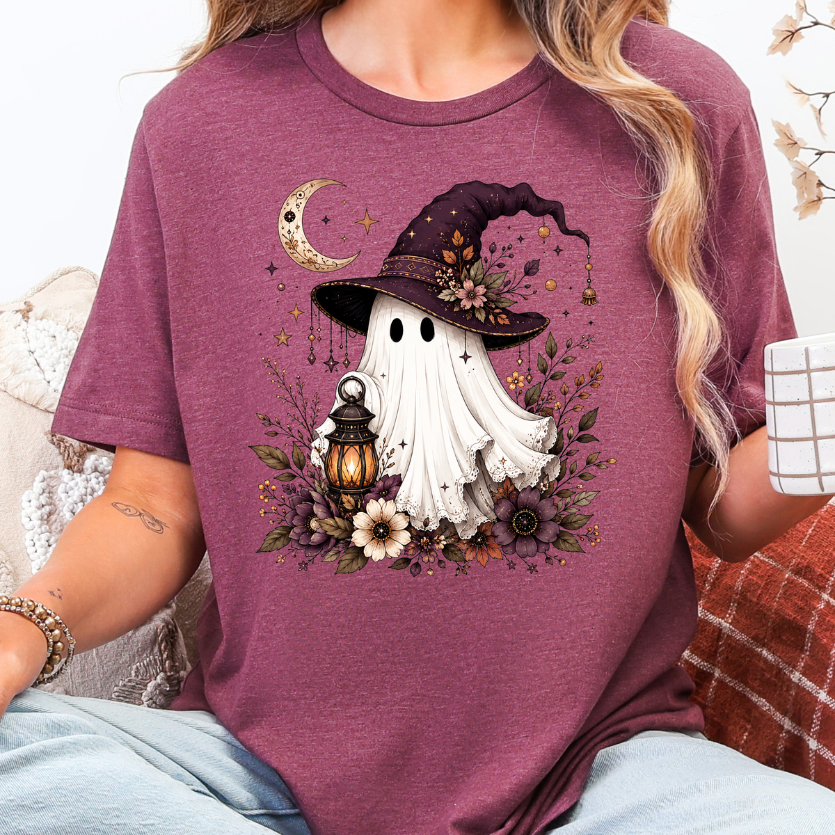Witch Hat Ghost Graphic Tee
