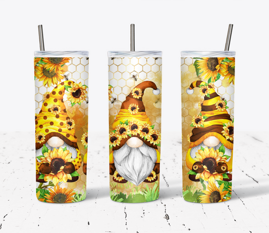 Sunflower Gnome Tumbler