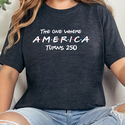 America 250 Friends Graphic Tee