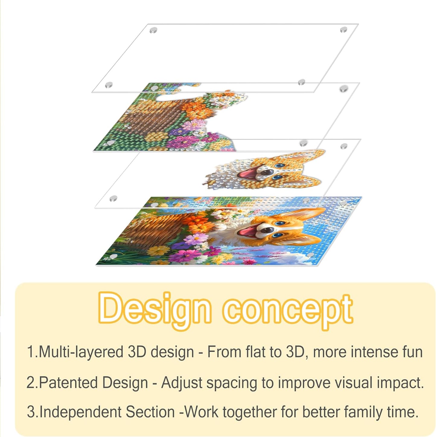 4-Layer Acrylic Magnetic 3D Tabletop