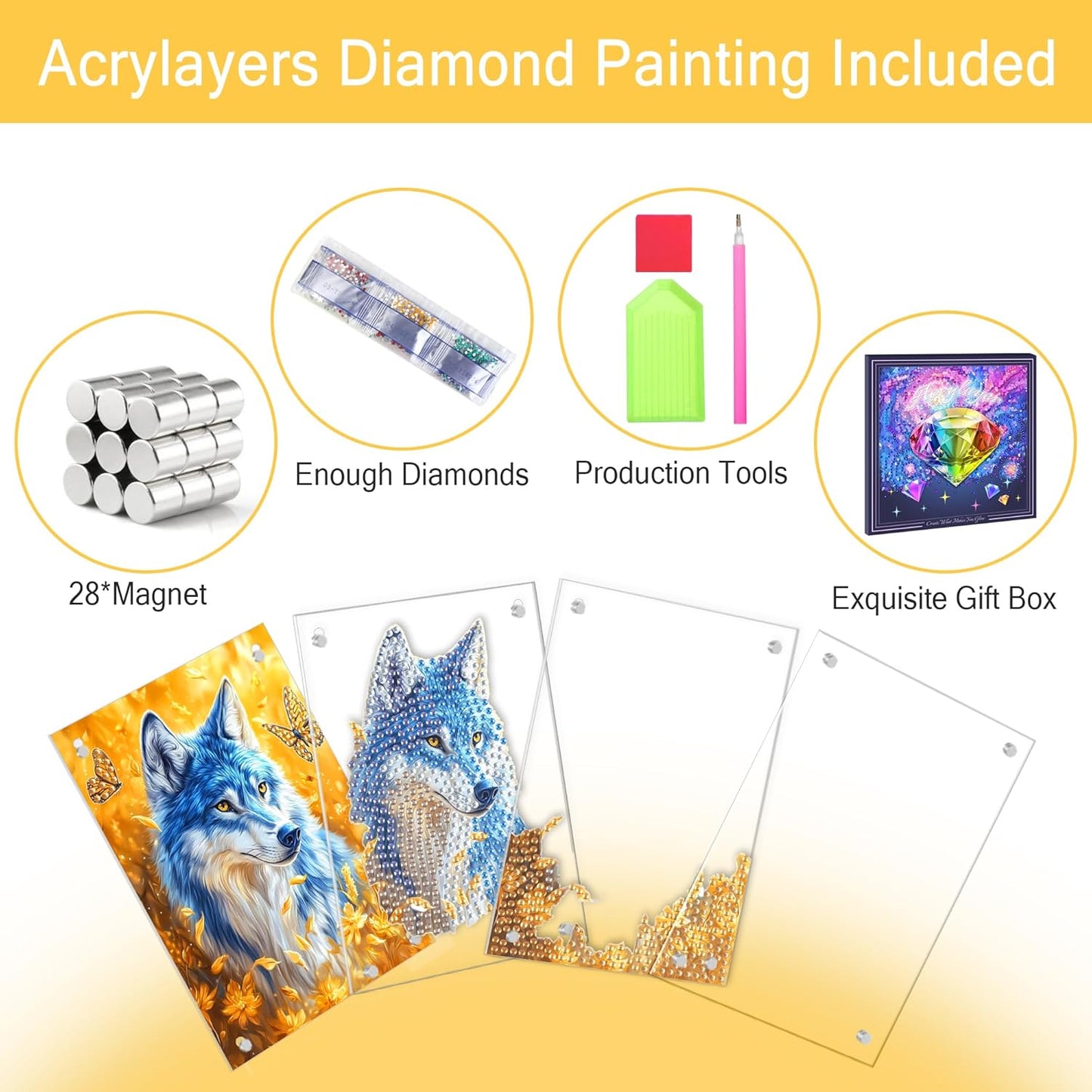 4-Layer Acrylic Magnetic 3D Tabletop