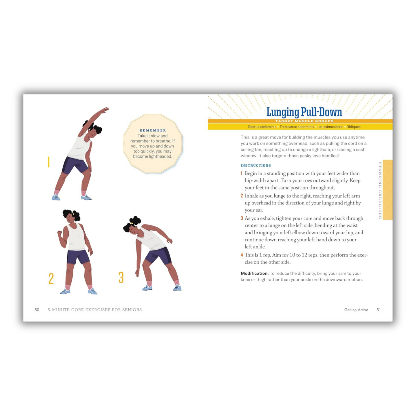 5-Minute Core Exercises for Seniors: Daily Routines to Build Balance and Boost Confidence (Spiral Bound)