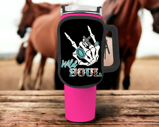 Wild Soul Zippered Pouch/Bag For 40oz Tumbler